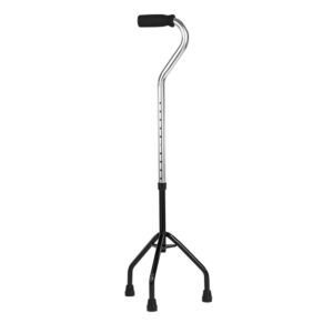 Laska trójnogowa z ergonomicznym uchwytem, wspierająca stabilność.