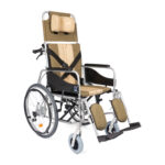 specjalny wózek inwalidzki wykonany z wytrzymałej, aluminiowej ramy, który stabilizuje głowę i plecy